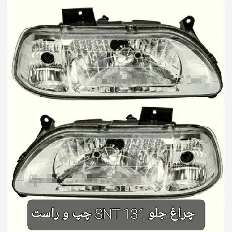 چراغ جلو پراید 131 بدون موتور مارکSNT چپ و راست